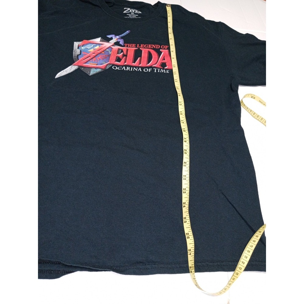 Nintendo Zelda Ocarina of Time T Shirt XL Black Graphic Tee 2021 Gamer Video - Picture 5 of 8